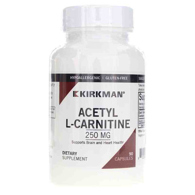 Acetyl L-Carnitine 250 Mg, 90 Capsules, KRK