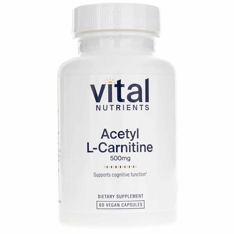 Acetyl L-Carnitine 500 Mg, 60 Veg Capsules, VTN