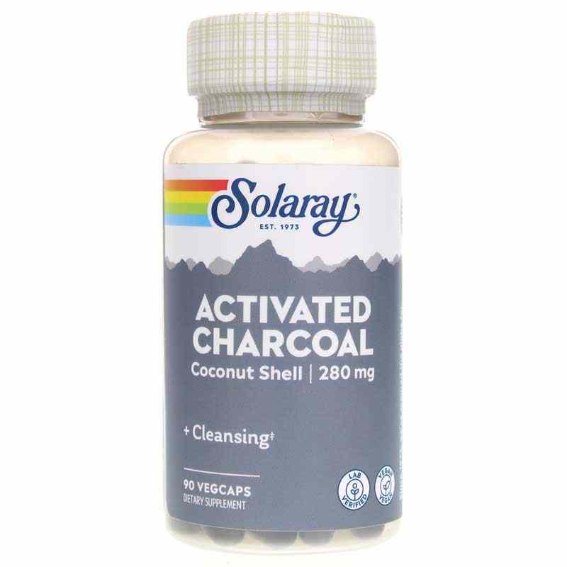 Activated Charcoal 280 Mg, 90 Veg Capsules, SLR