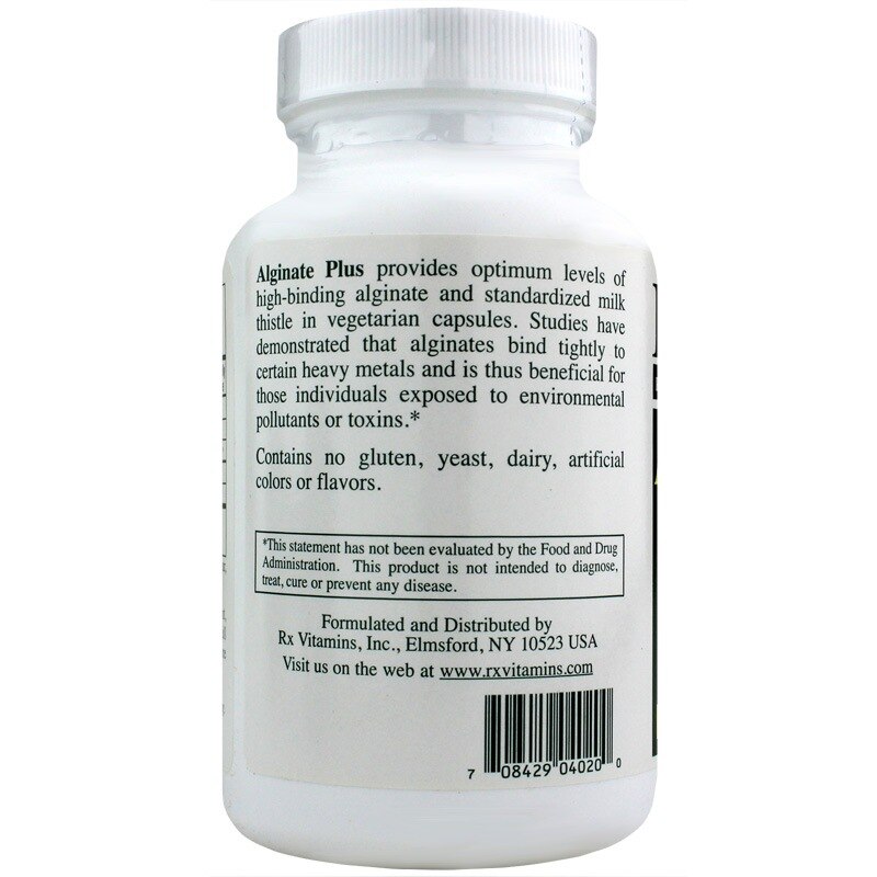 Alginate Plus Detox Supplement, 120 Veg Capsules, RXV