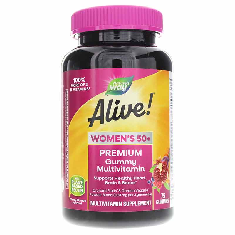 Alive Women's 50+ Gummy Vitamins, Natures Way