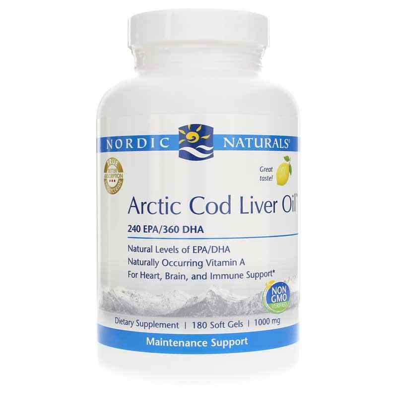 Arctic Cod Liver Oil Pro Softgels, 180 Softgels, NRN