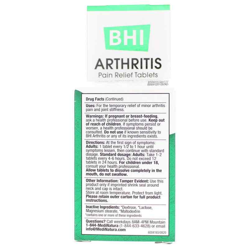 Arthritis Pain Relief Tablets, 100 Tablets, BHI