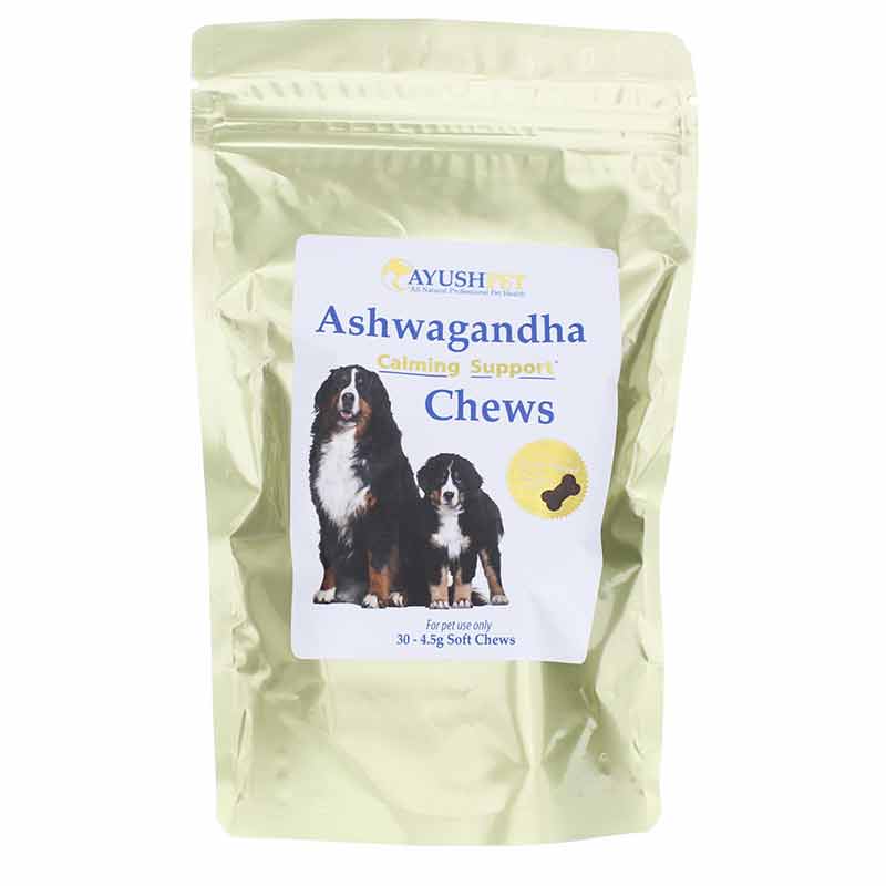 Ashwagandha Chews for Pets Chicken Flavored, 30 Soft Chews, AY