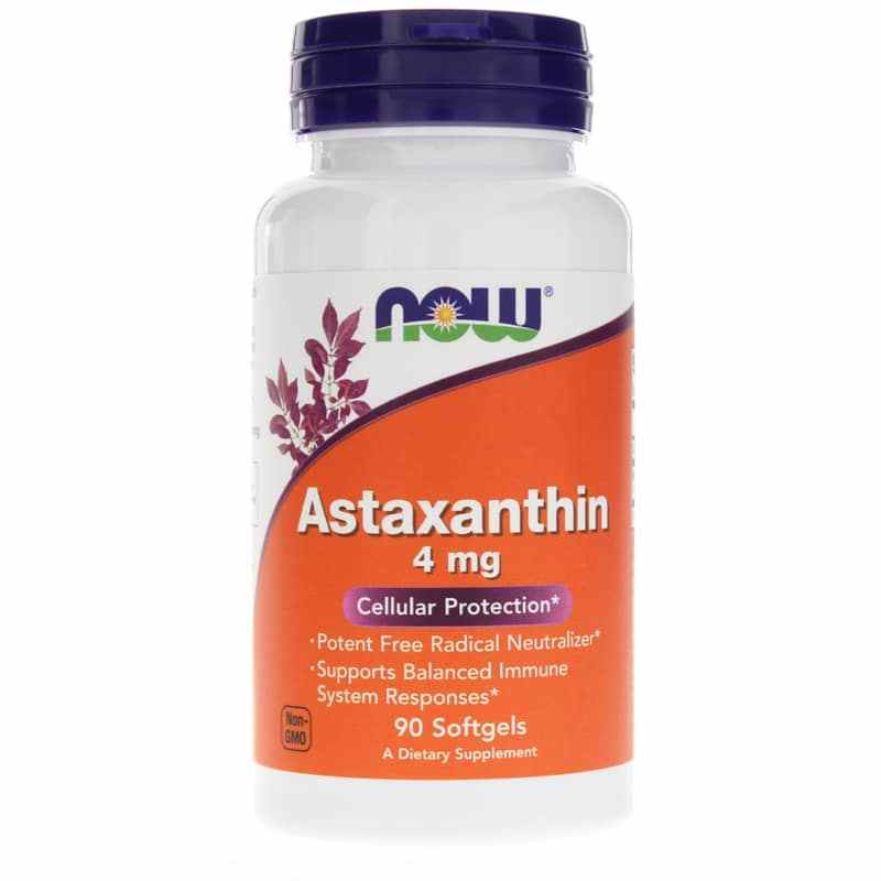 Astaxanthin 4 Mg, 90 Softgels, NOW