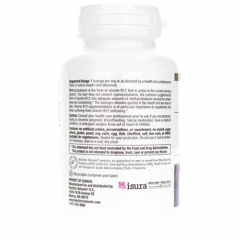 B12 Methylcobalamin 5,000 Mcg, 60 Lozenges, BCN