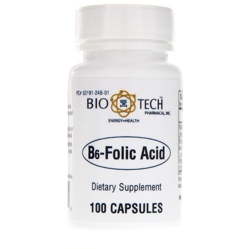 B6-Folic Acid, 100 Capsules, BTP