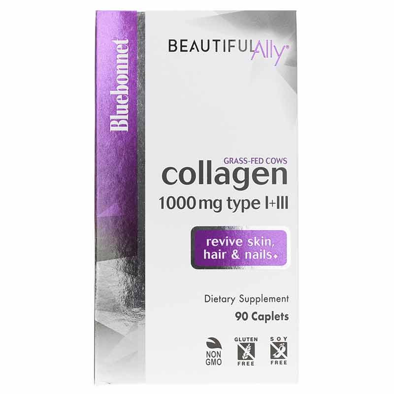 Beautiful Ally Collagen 1000 Mg Types I + III, 90 Caplets, BB