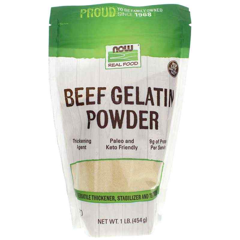 Beef Gelatin Powder, 1 Lbs, NOW