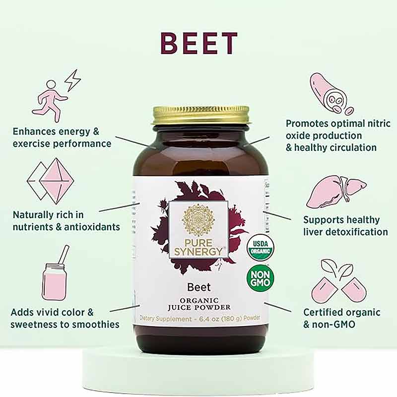 Beet Organic Juice Powder, 6.4 Oz, PSY