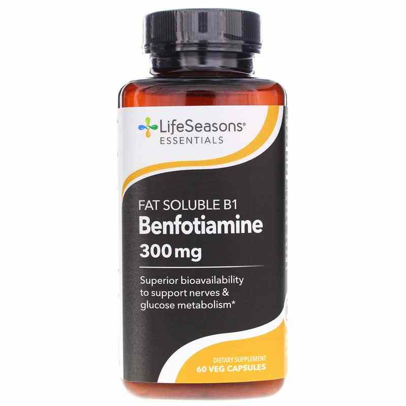 Benfotiamine Vitamin B1 300 Mg, 60 Veg Capsules, LSE