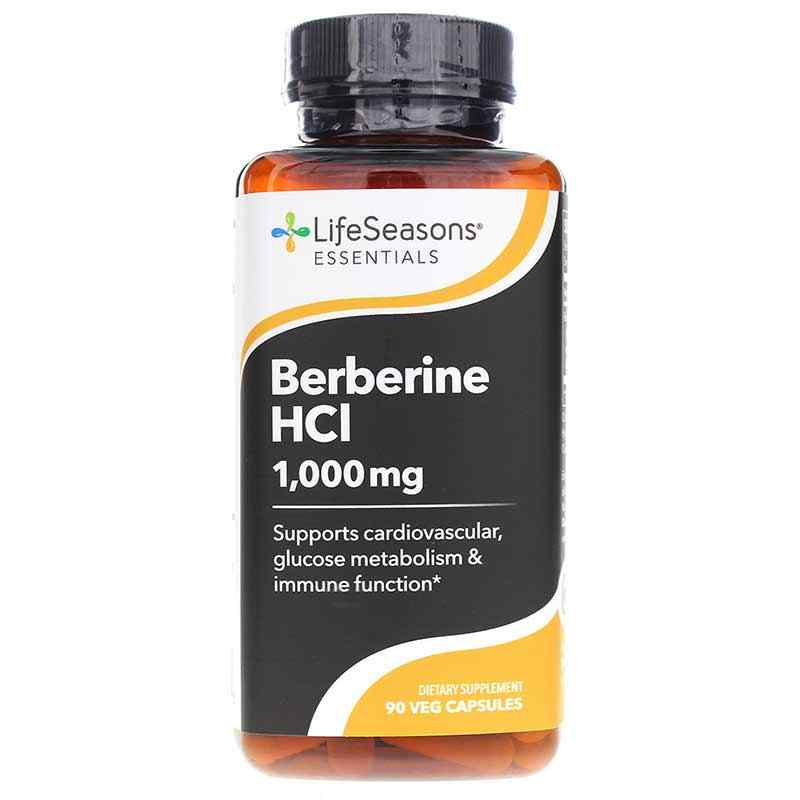 Berberine HCL 1000 Mg, 90 Veg Capsules, LSE