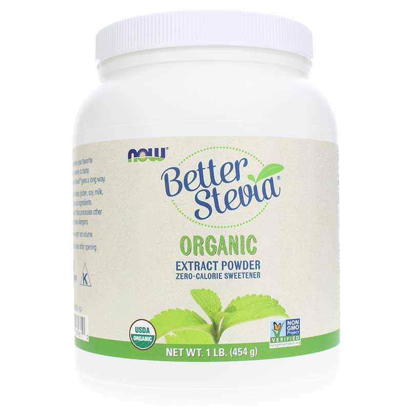 Better Stevia Organic Extract Powder, NOW