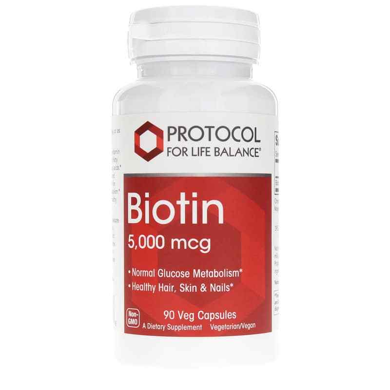 Biotin 5,000 Mcg, 90 Veg Capsules, PFLB