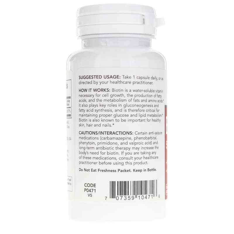 Biotin 5,000 Mcg, 90 Veg Capsules, PFLB