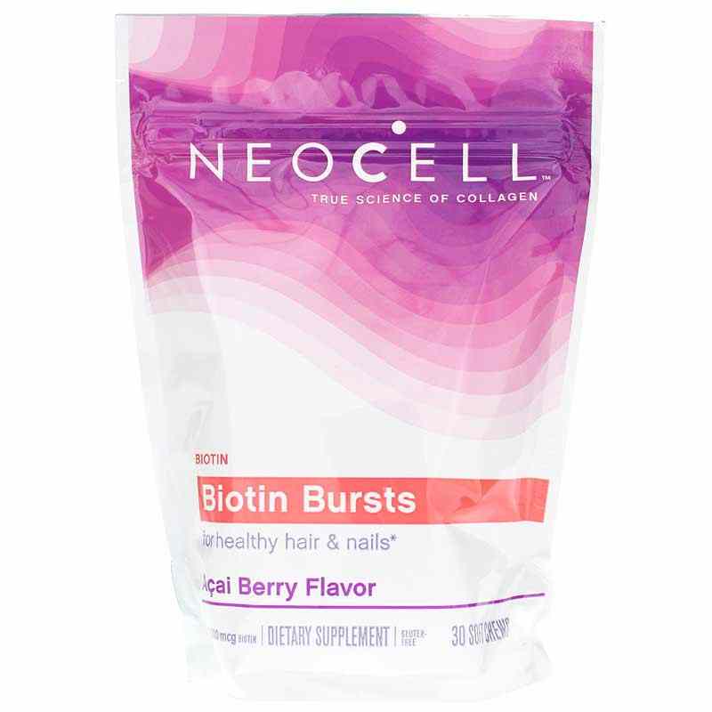 Biotin Bursts Acai Berry Flavor, 30 Soft Chews, NCL