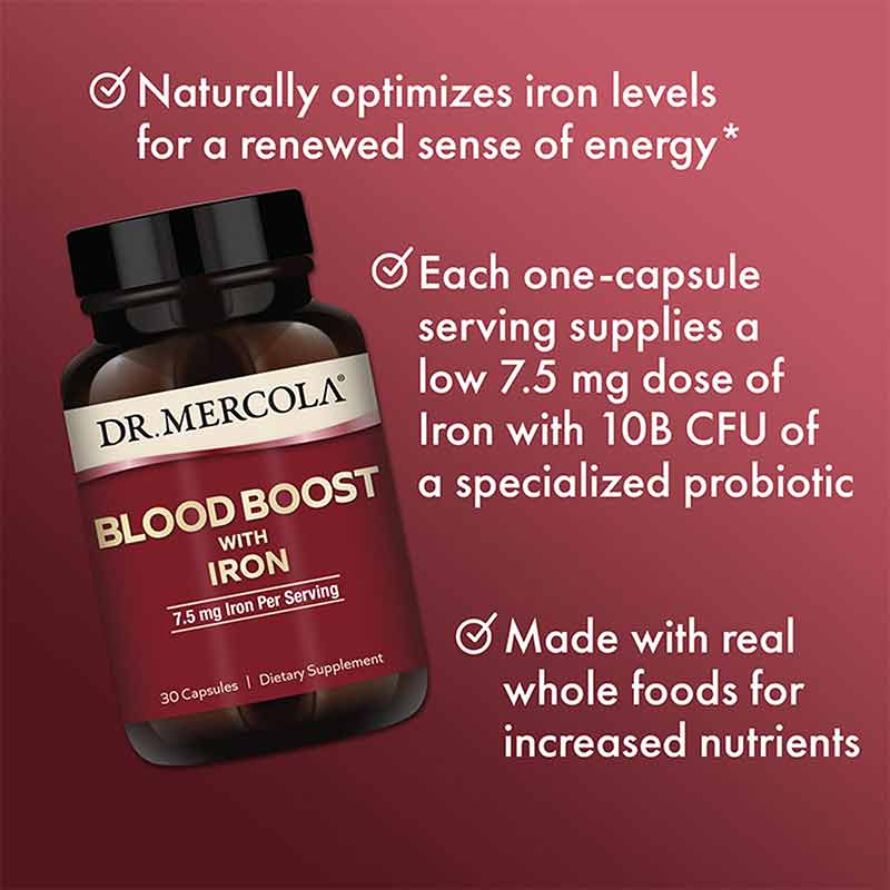 Blood Boost with Iron, 30 Capsules, DRM