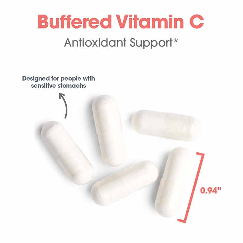 Buffered Vitamin C Capsules, 120 Veg Capsules, ARG