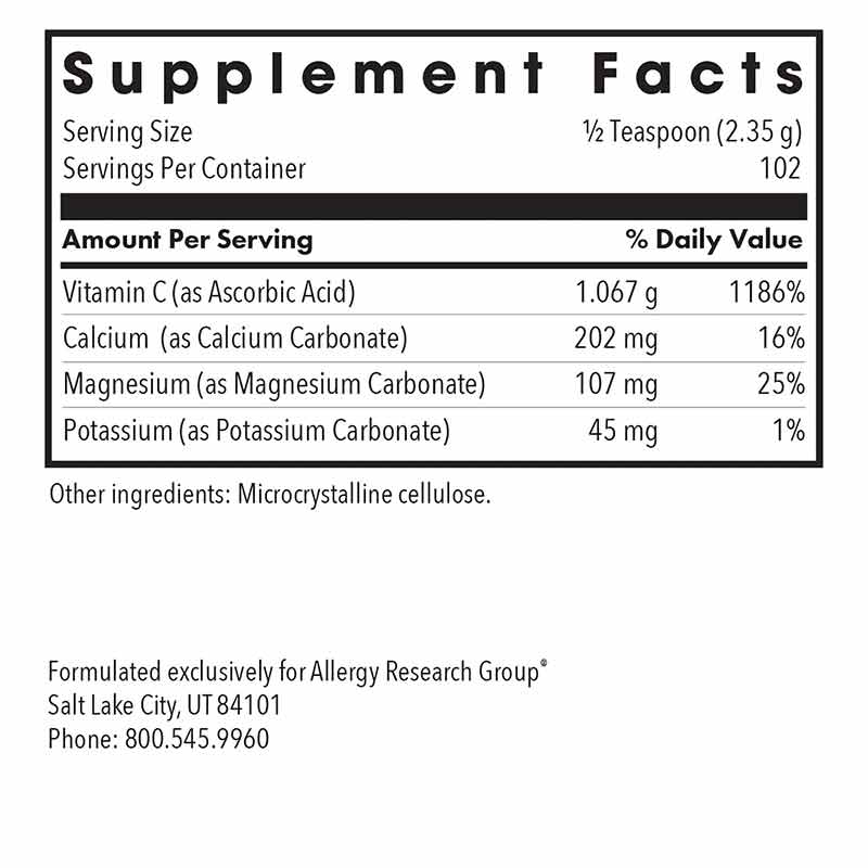 Buffered Vitamin C Powder, 8.5 Oz, ARG