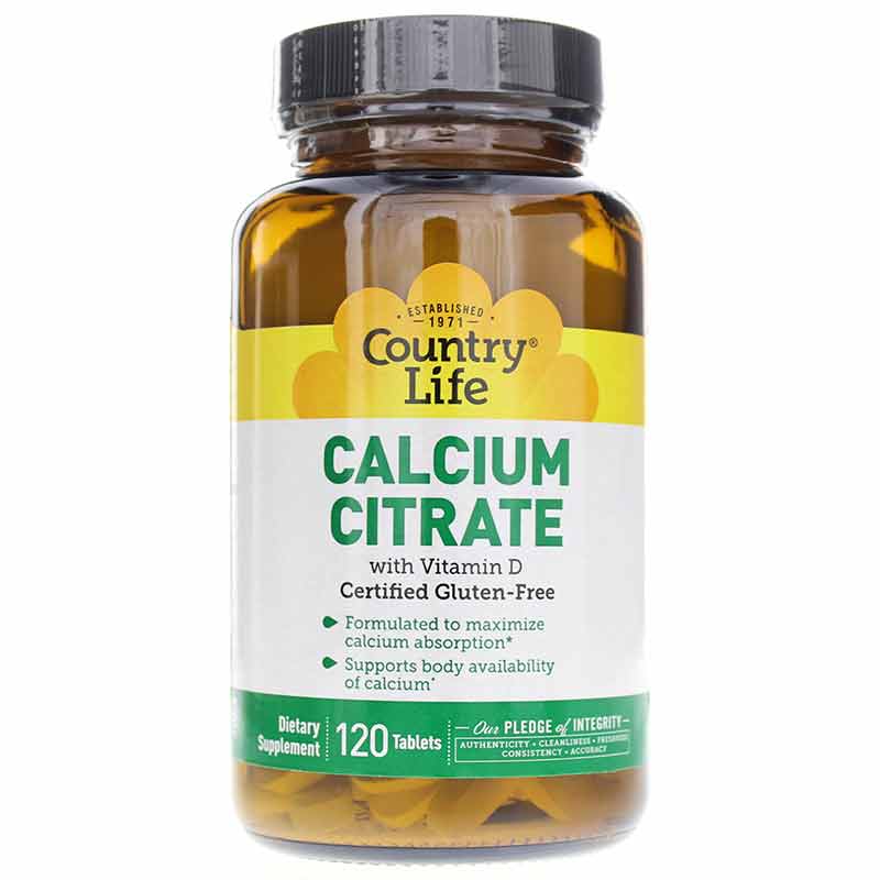 Calcium Citrate + Vitamin D, 120 Tablets, CTL