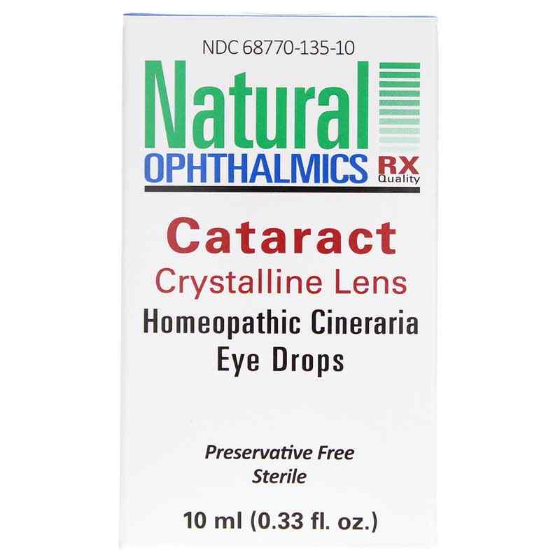 Cataract Crystalline Lens Homeopathic Cineraria Eye Drops, Natural