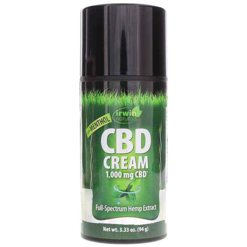 CBD Cream 1000 Mg with Menthol, 3.33 Oz, IRN