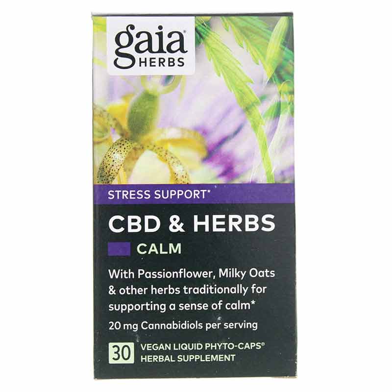 CBD & Herbs Calm 20 Mg CBD, 30 Vegan Liquid Phyto-Caps, GH