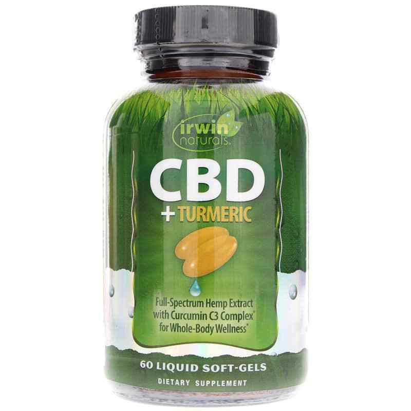 CBD + Turmeric, 60 Liquid Softgels, IRN