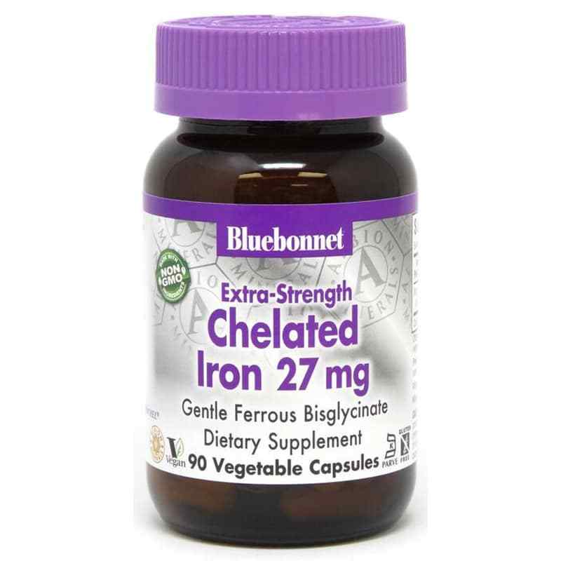 Chelated Iron 27 Mg, 90 Veg Capsules, BB