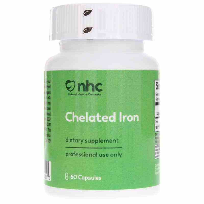 Chelated Iron, 60 Capsules, NHC