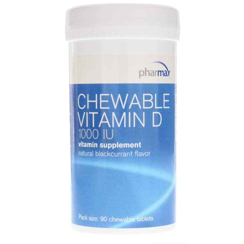 Chewable Vitamin D 1000 IU Blackcurrant Flavor, 90 Chew, PHX