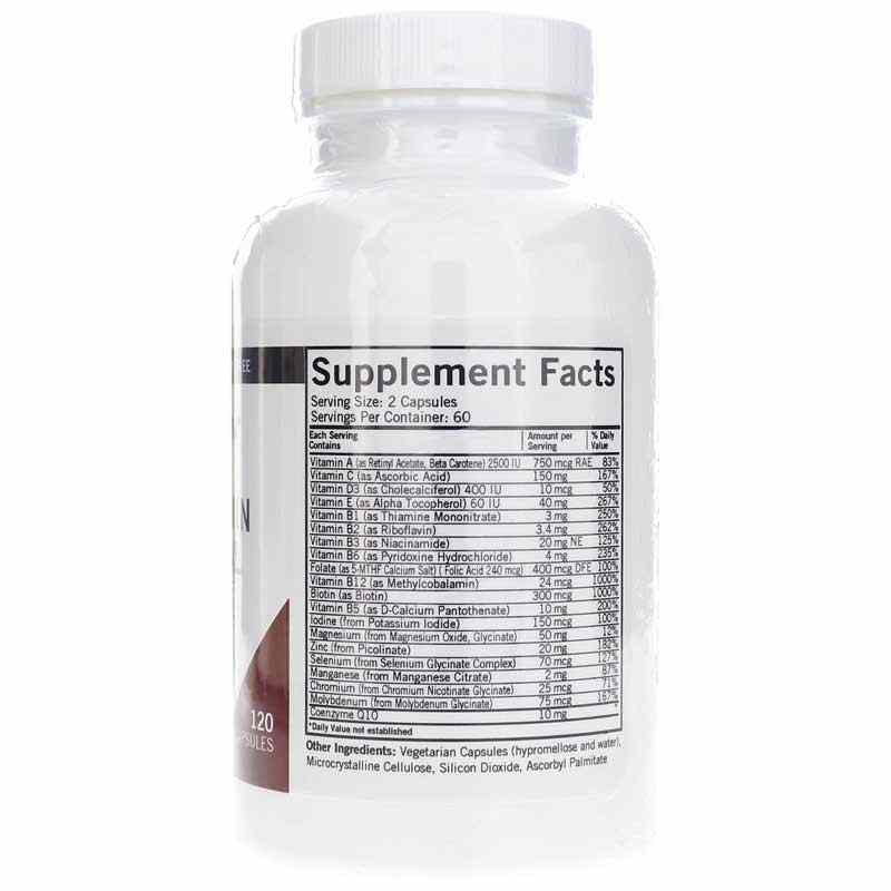 Childrens Multi-Vitamin/Mineral with 5-MTHF, 120 Capsul, KRK