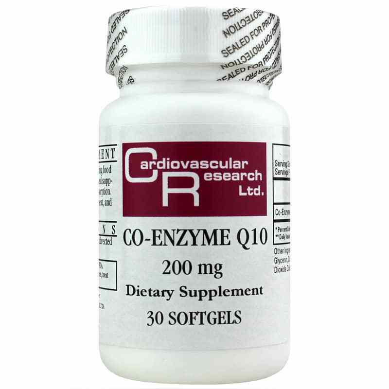 Co-Enzyme Q10 200 Mg, 30 Softgels, CR