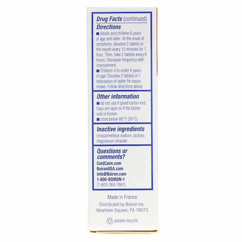 Coldcalm Cold Relief, 60 Tablets, BOR