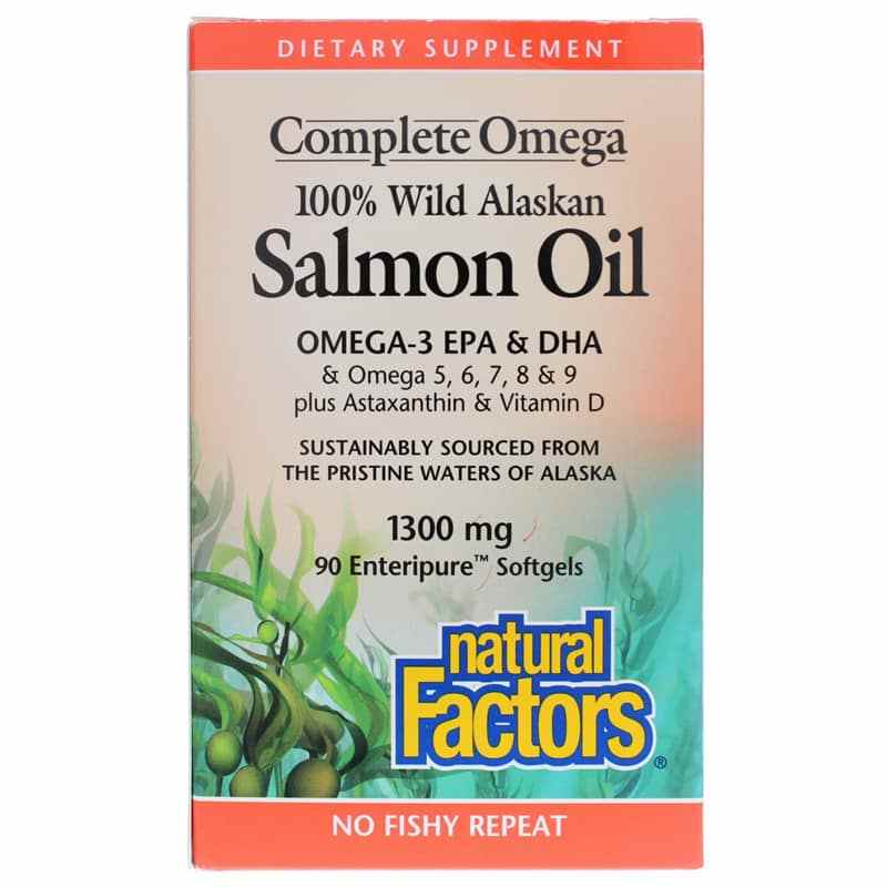 Complete Omega Wild Alaskan Salmon Oil 1300 Mg Natural Factors