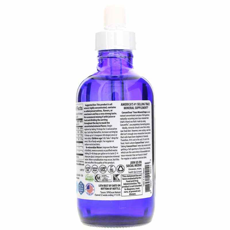 ConcenTrace Trace Mineral Drops Glass, 4 Oz, TMR