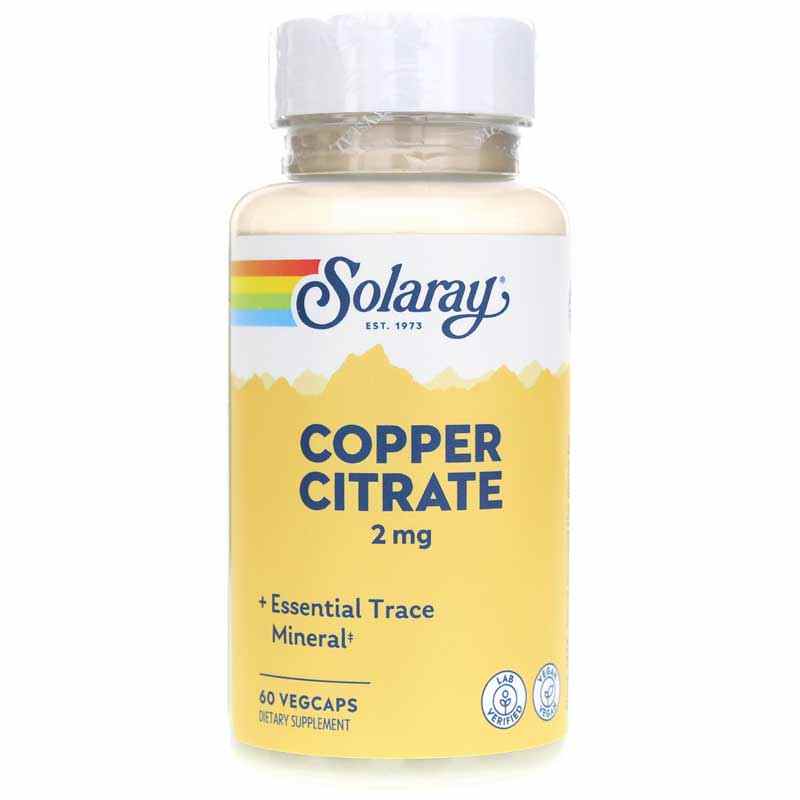 Copper Citrate 2 Mg, 60 Veg Capsules, SLR