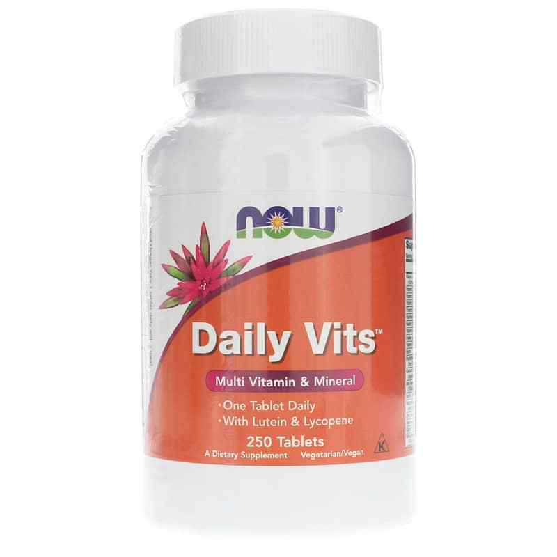 Daily Vits Multi-Vitamin & Mineral, 250 Tablets, NOW