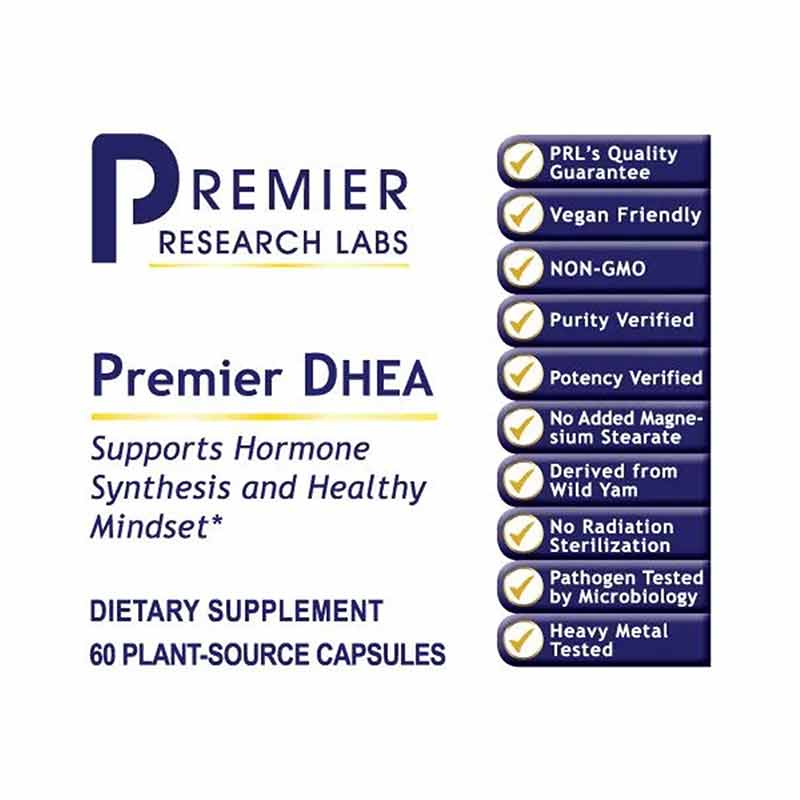 DHEA 25 Mg, 60 Veg Capsules, PRL