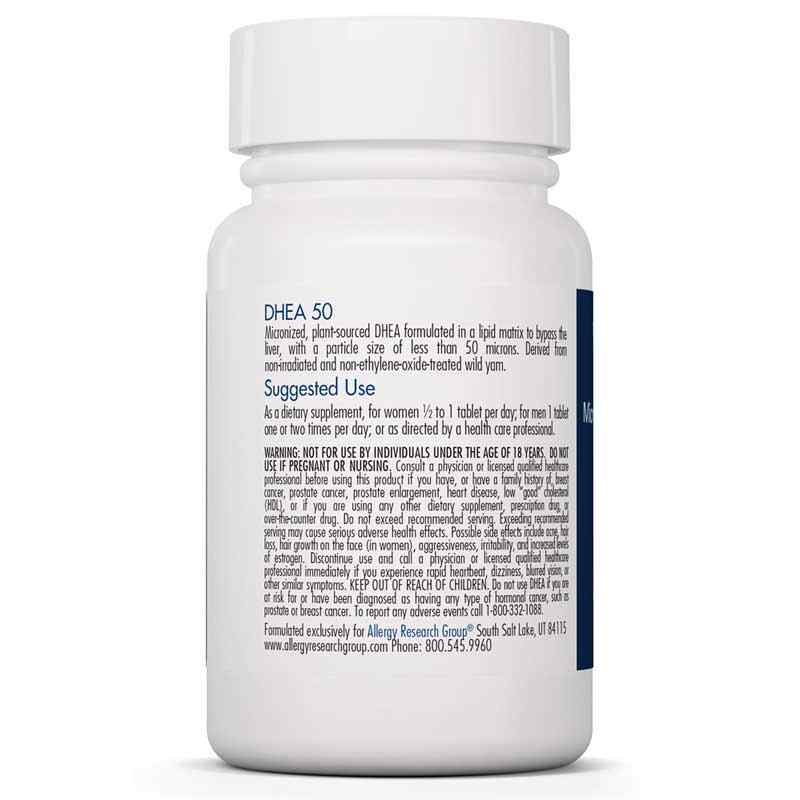 DHEA 50 Mg, 60 Tablets, ARG