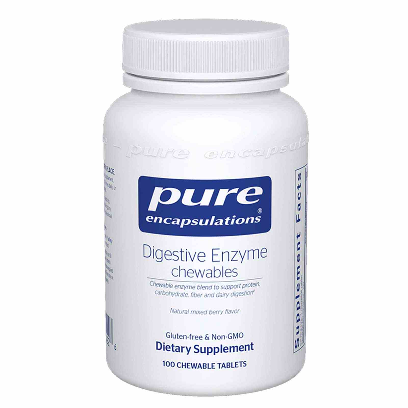 Digestive Enzyme Chewables, 100 Chewable Tablets, PEC