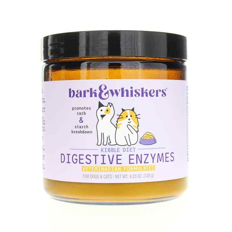 Digestive Enzymes for Dogs Cats Kibble Diet Bark Whiskers