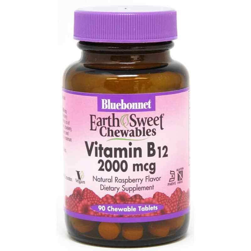 Earth Sweet Chewables Vitamin B12 2000 Mcg, 90 Chewable T, BB