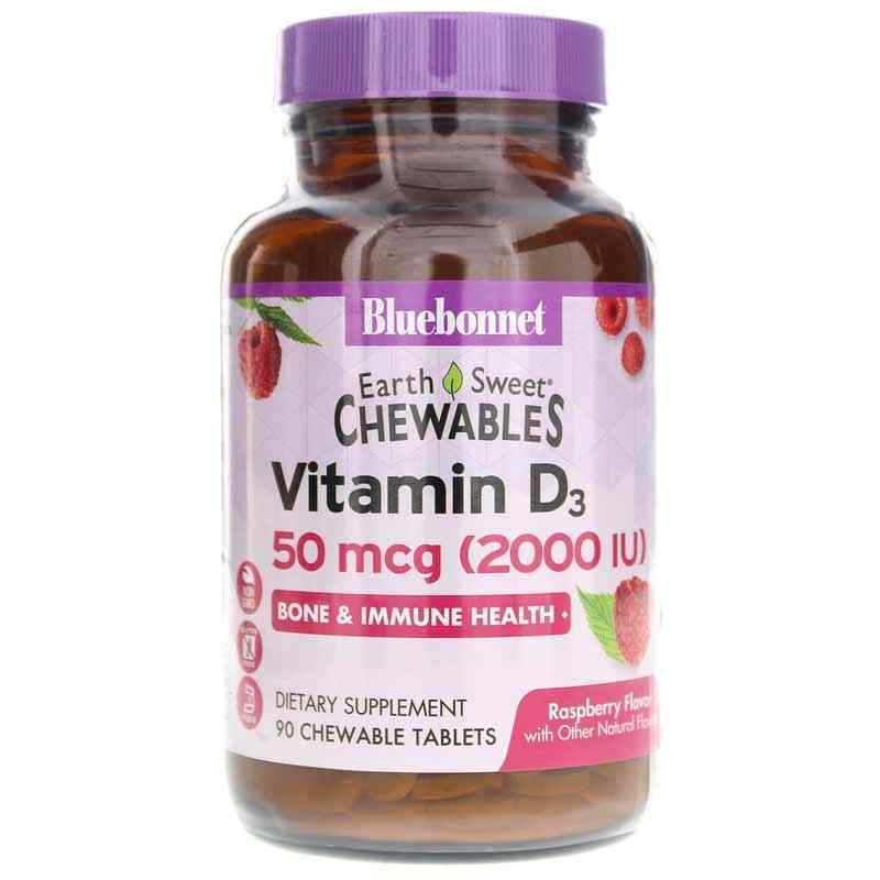 Earth Sweet Chewables Vitamin D3 2000 IU, 90 Chewable Tab, BB