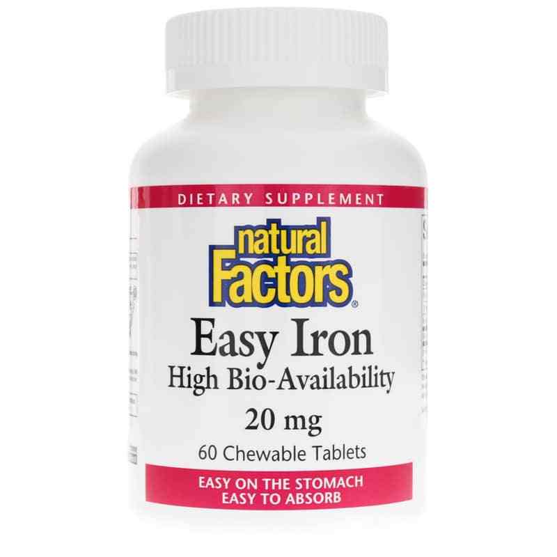 Easy Iron 20 Mg Chewable, Natural Factors