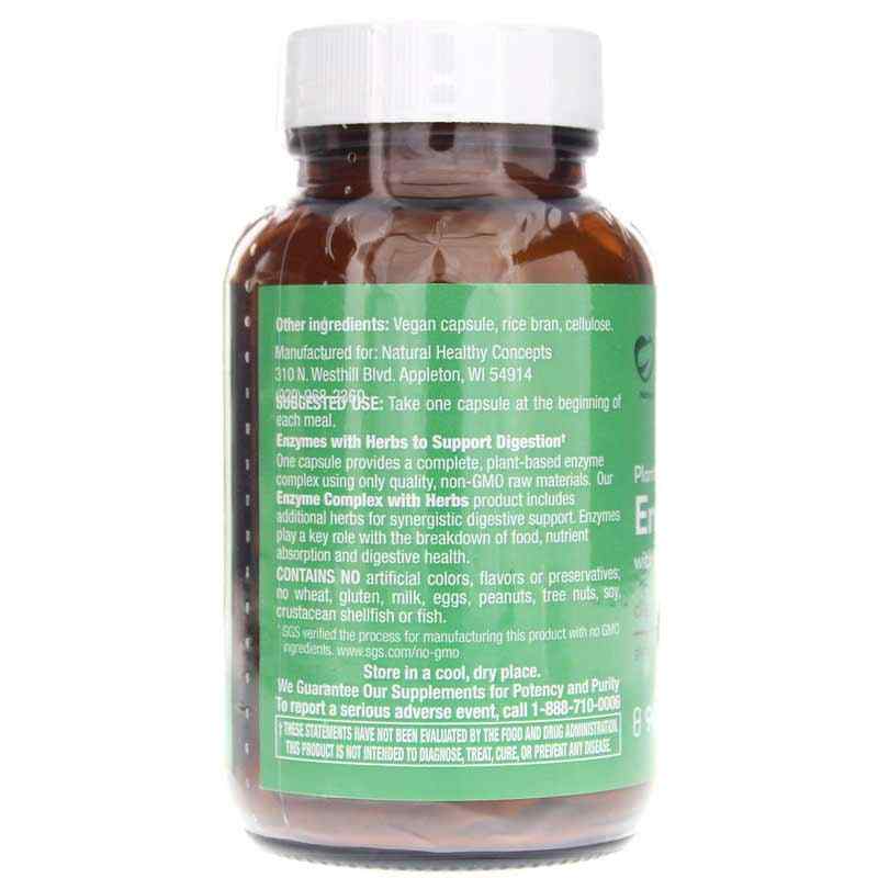 Enzyme Complex Plant-Based, 90 Veg Capsules, NHC