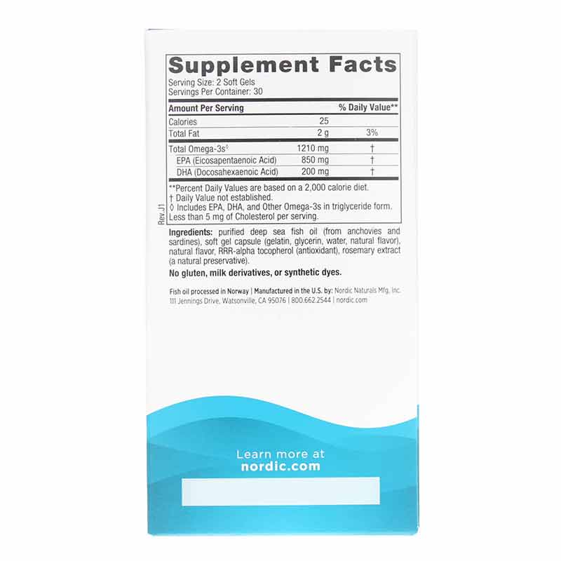 EPA Lemon, 60 Softgels, NRN