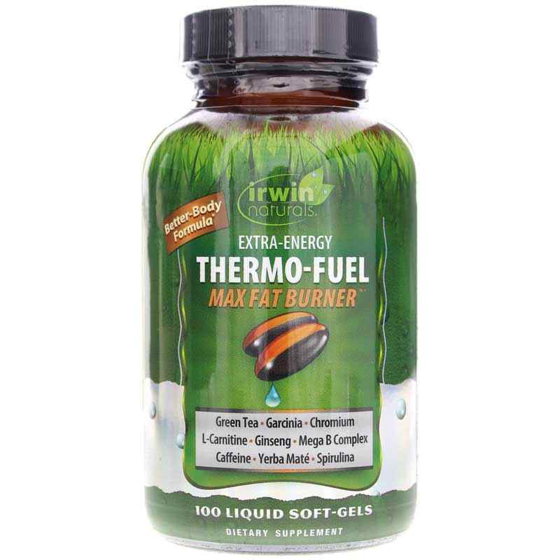 Irwin Naturals Extra-Energy Thermo-Fuel Max Fat Burner - 100 Liquid  Soft-Gels