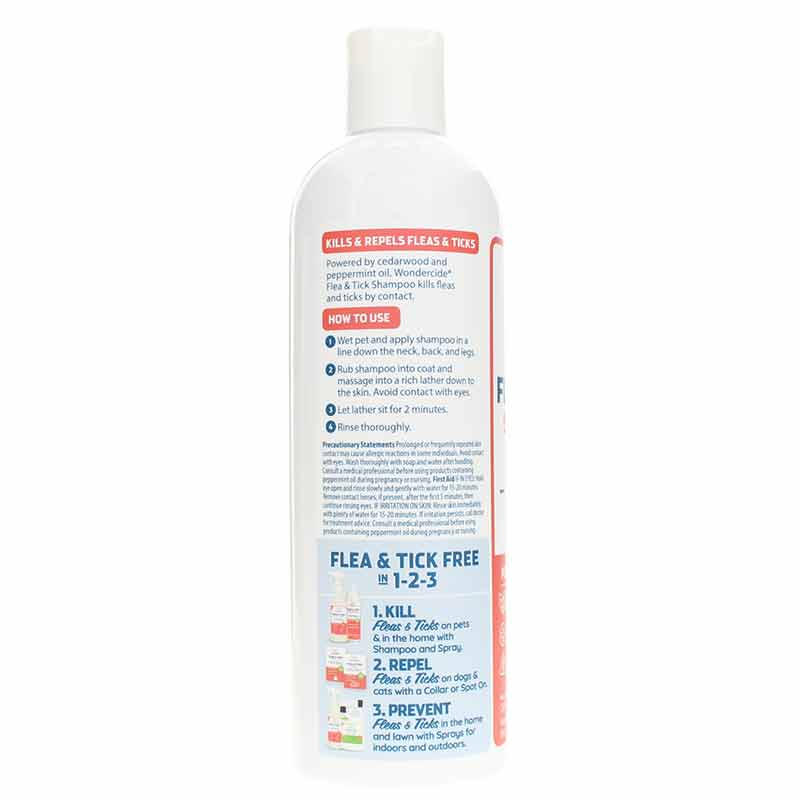 Flea & Tick Shampoo for Dogs + Cats, 12 Oz, WND