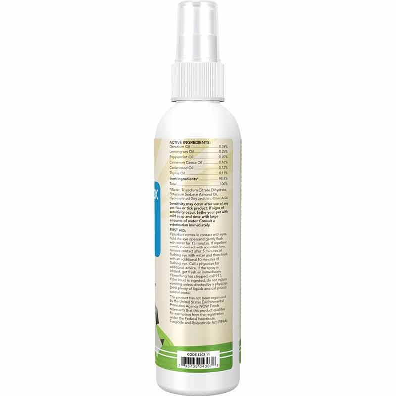 Flea & Tick Spray for Dogs, 8 Oz, NOW